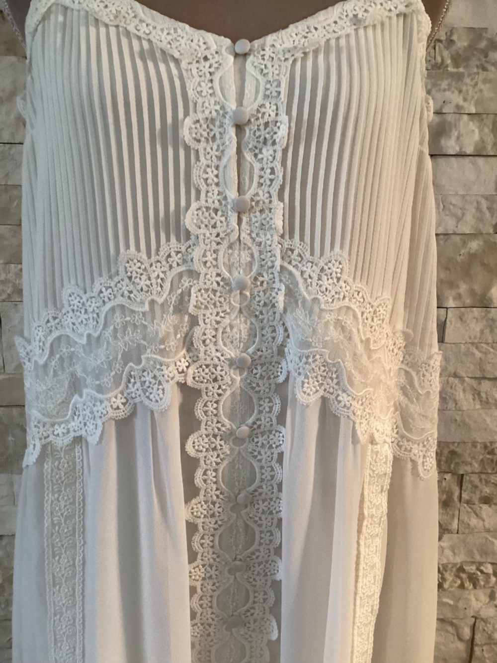 Caroline Constas white lace maxi slip dress (NWT) - Picture 6 of 16